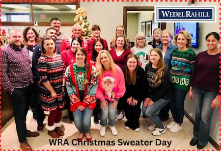wedel rahill christmas sweater day 2023