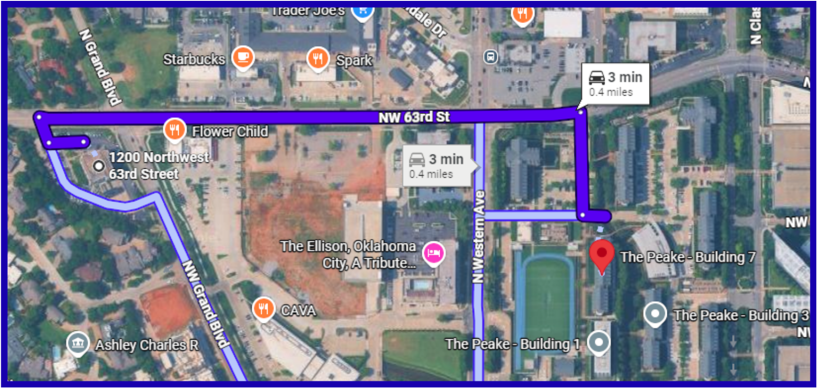 map of Wedel Rahill Office Building